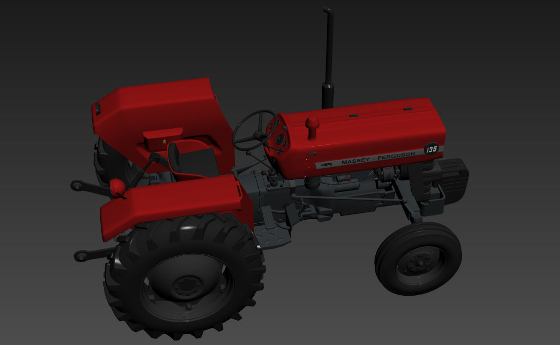 Massey Ferguson 135 - 1965 3D model_14