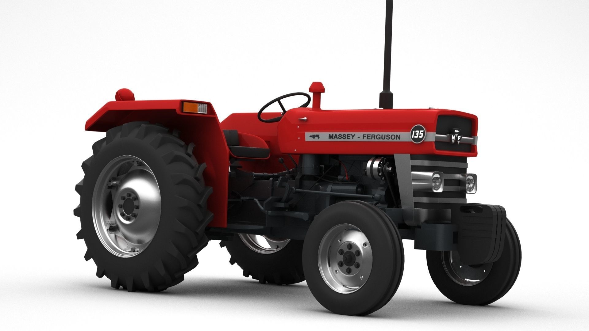 Massey Ferguson 135 - 1965 3D model_8