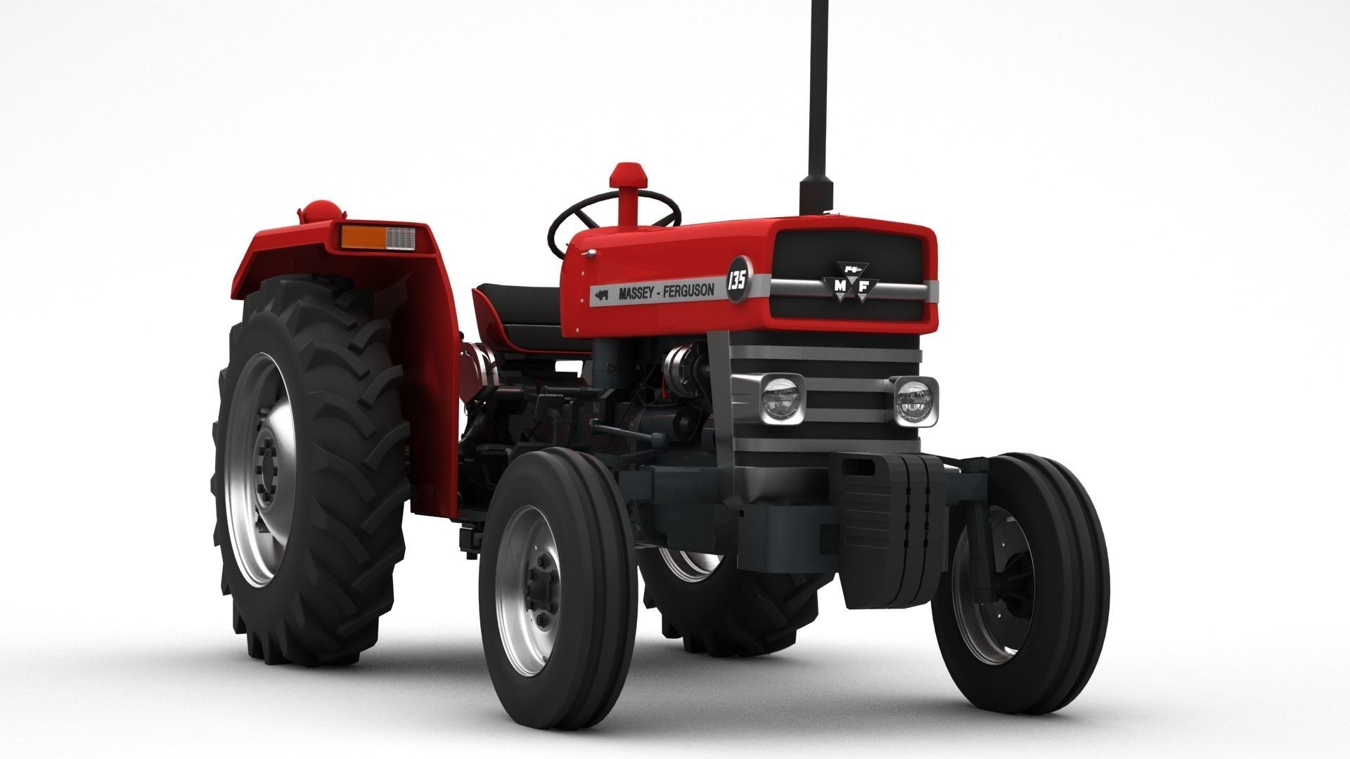 Massey Ferguson 135 - 1965 3D model_9