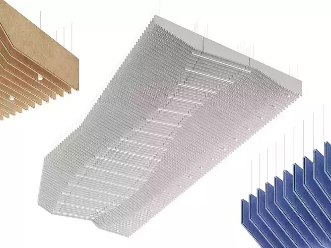 REVEAL CEILING BAFFLE 3D model