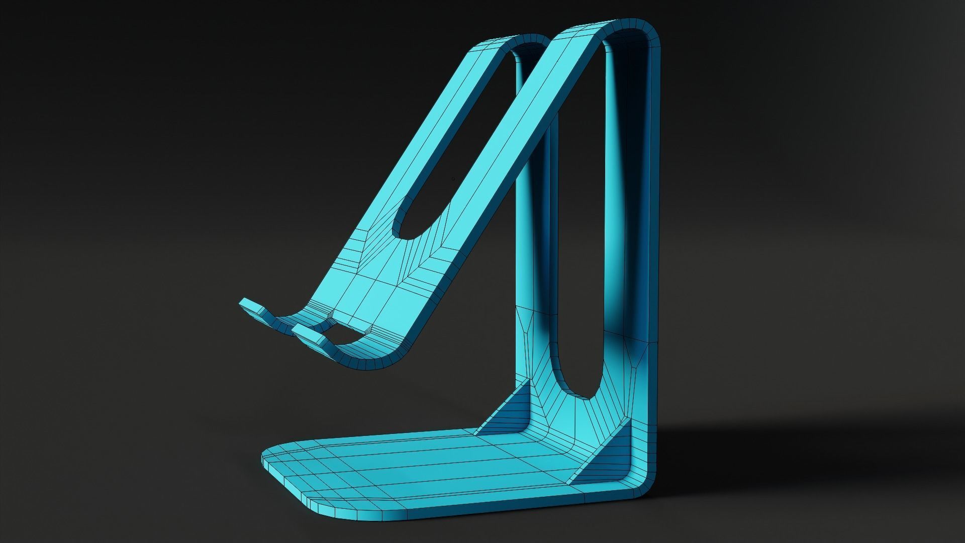 Sleek 3D Printable Phone Stand 3D model 3D printable | CGTrader
