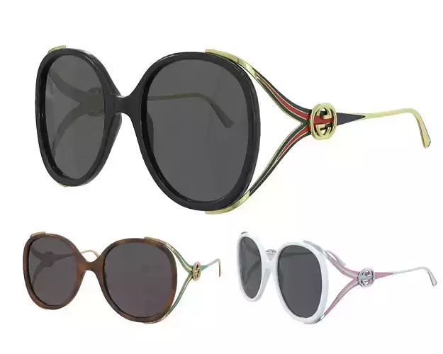 Gucci Round-frame Interlocking G sunglasses