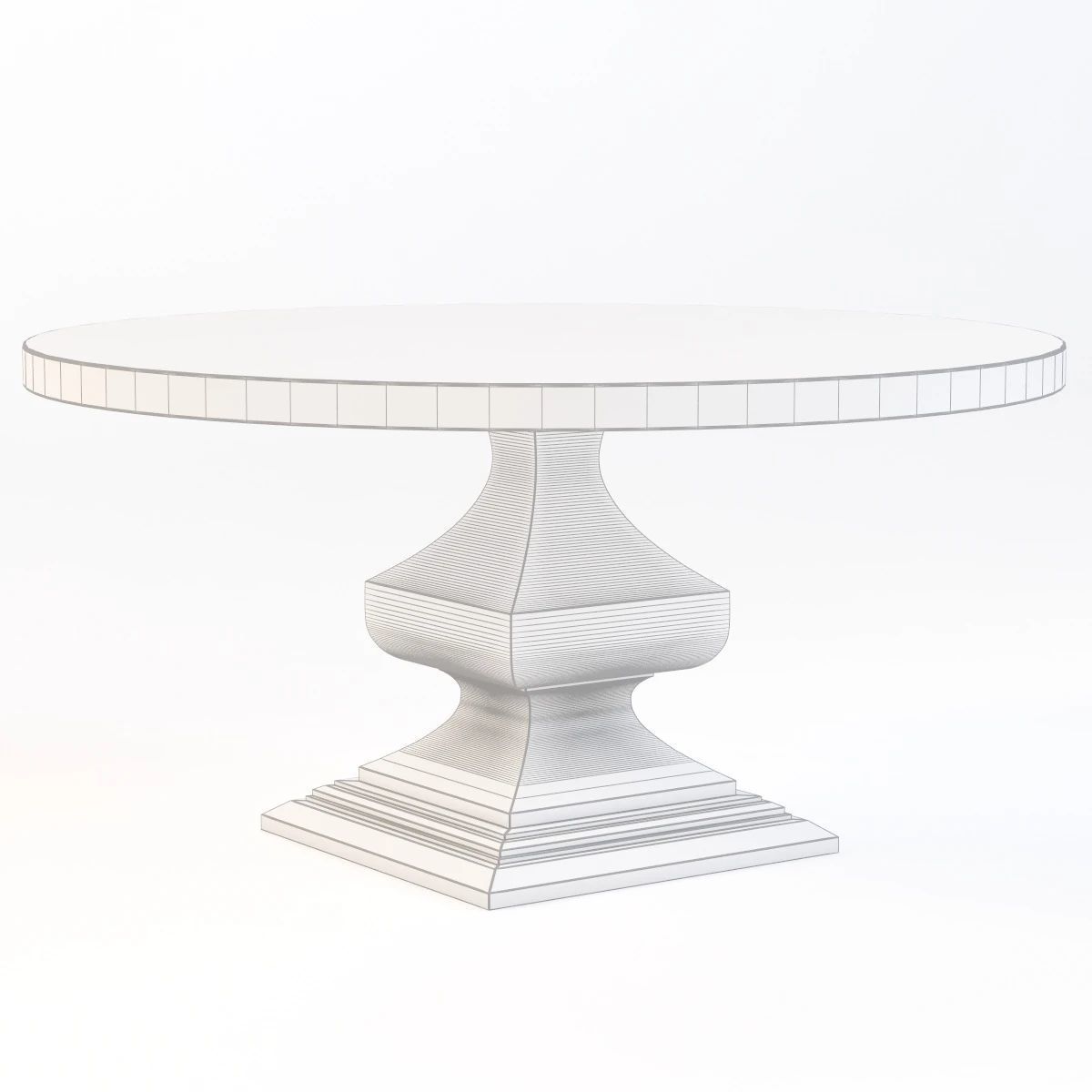 Decorative Barnsley Dining Table 3D model_2