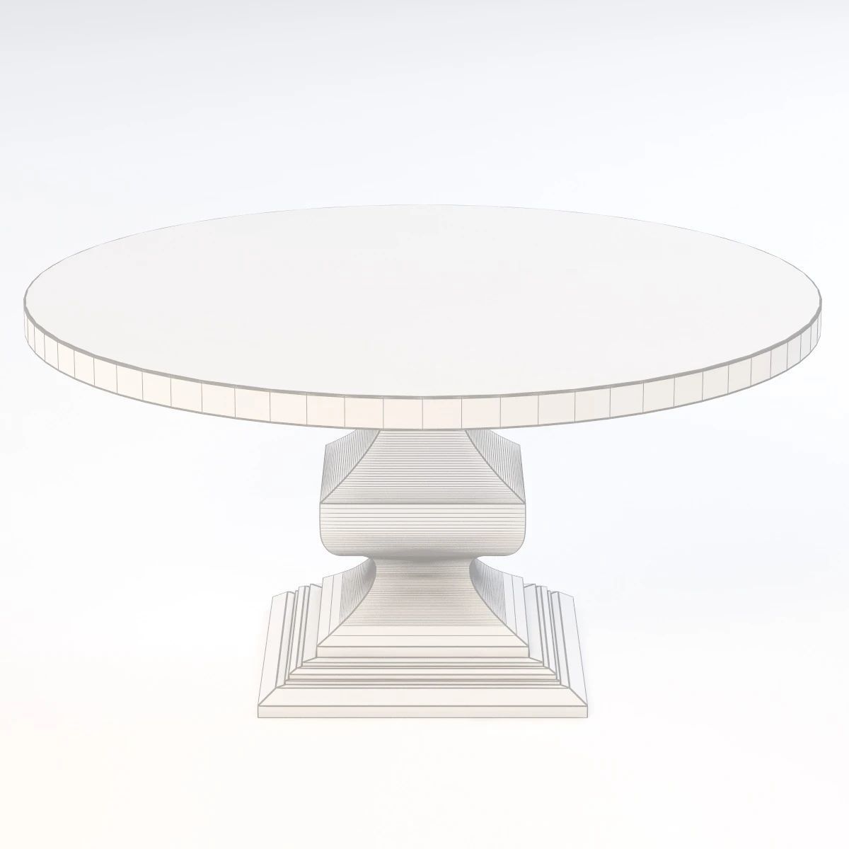 Decorative Barnsley Dining Table 3D model_4