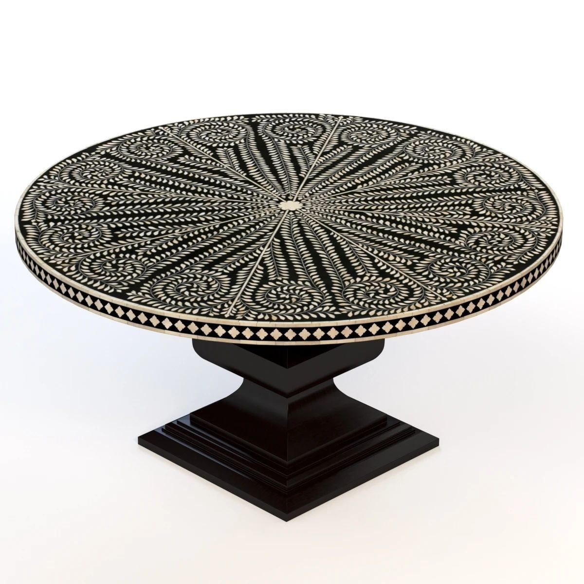 Decorative Barnsley Dining Table 3D model_1