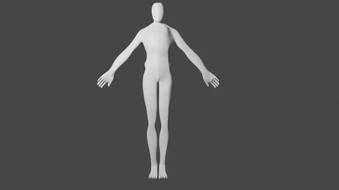 Human male Lowpoly 3D model Low-poly 3D model