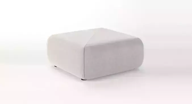 Dedon Brixx Module Ottoman Pouf 3D model