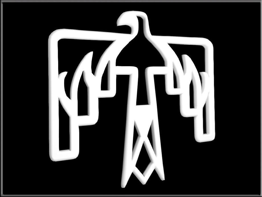 Thunderbird Symbol Low-poly 3D model_8