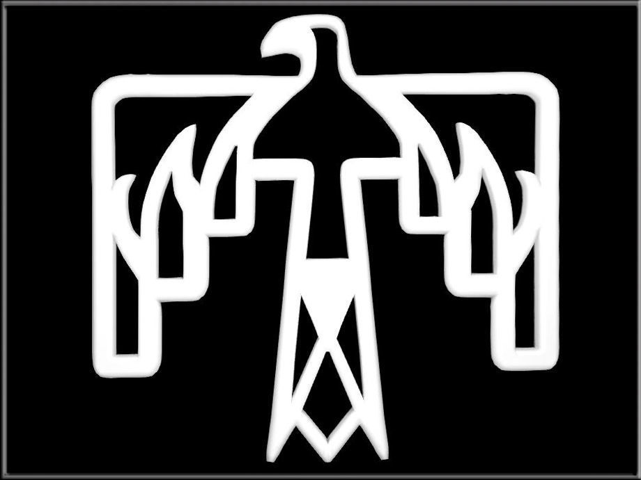 Thunderbird Symbol Low-poly 3D model_6