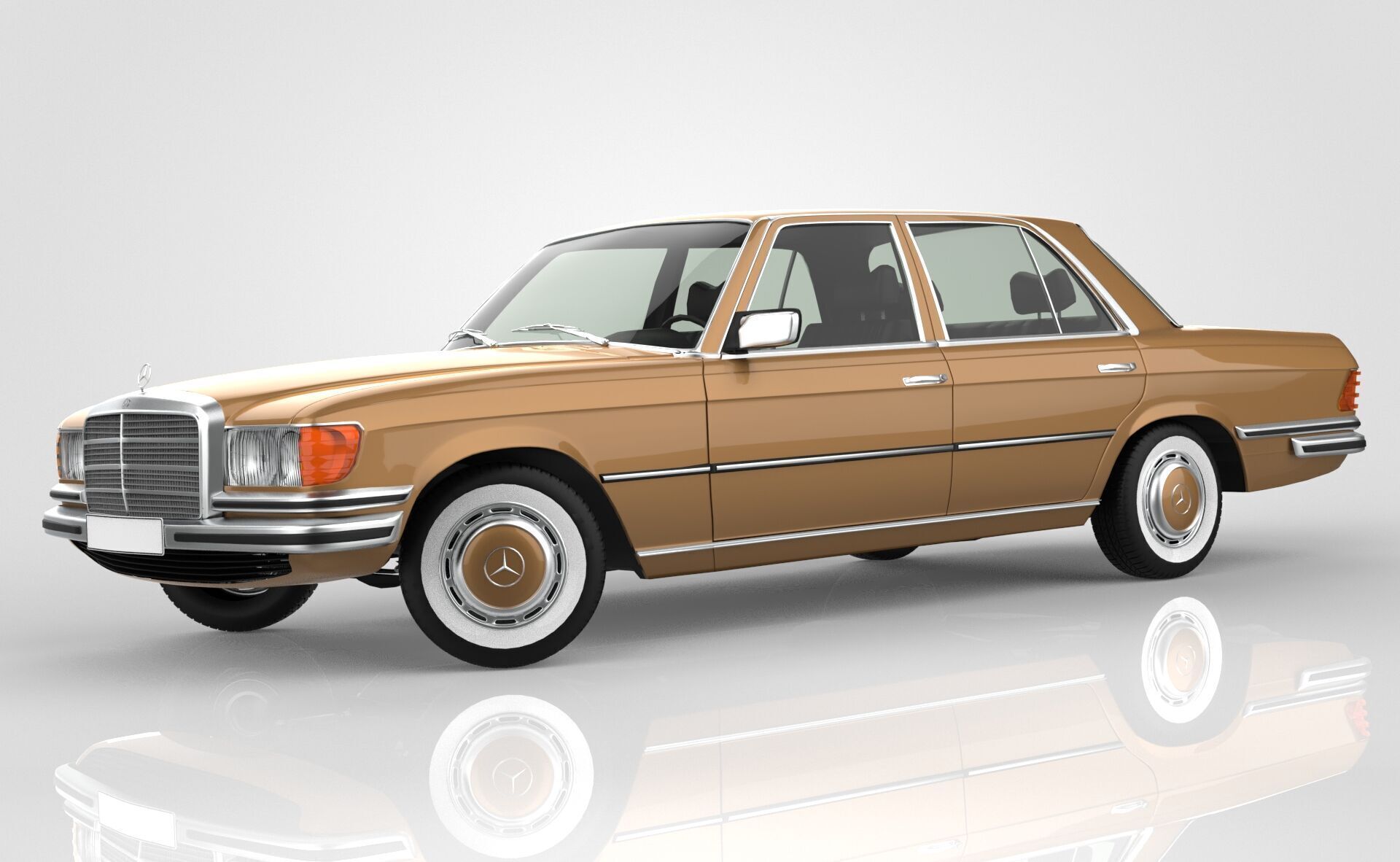 Mercedes Benz 350 SE W116 3D model | CGTrader