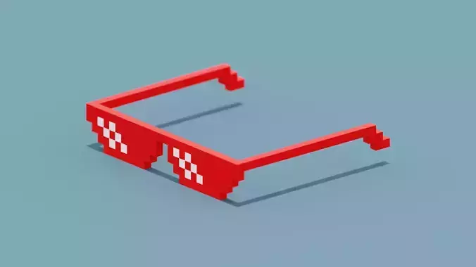 Voxel Red Sunglasses