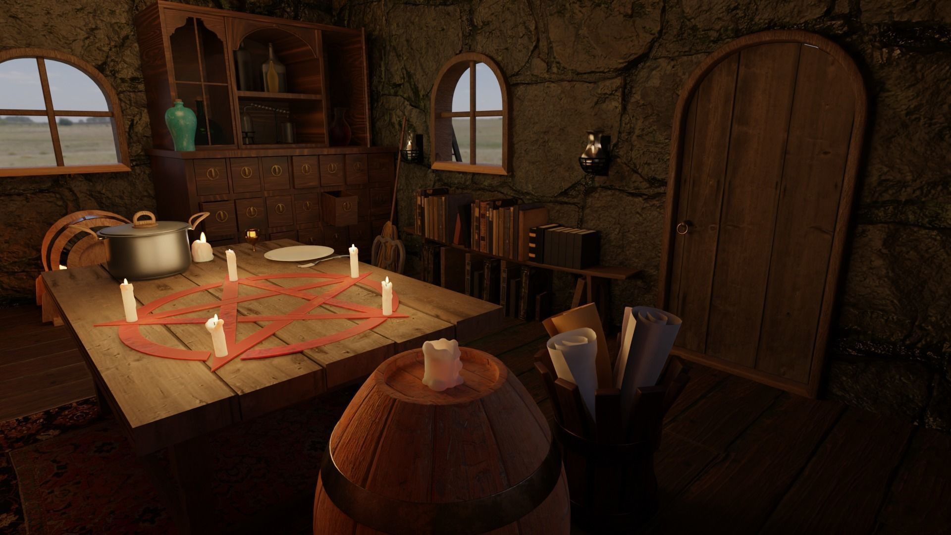 Witch house 3D model_2