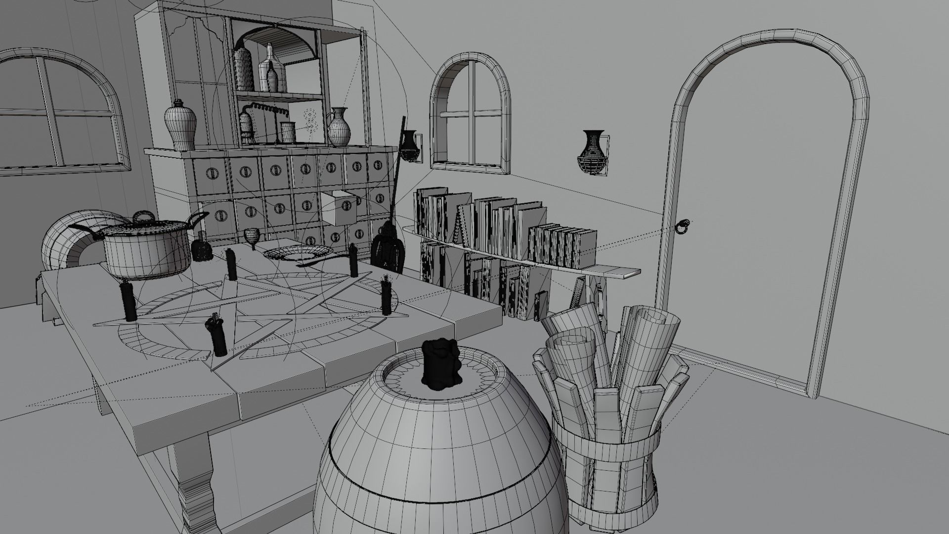 Witch house 3D model_13