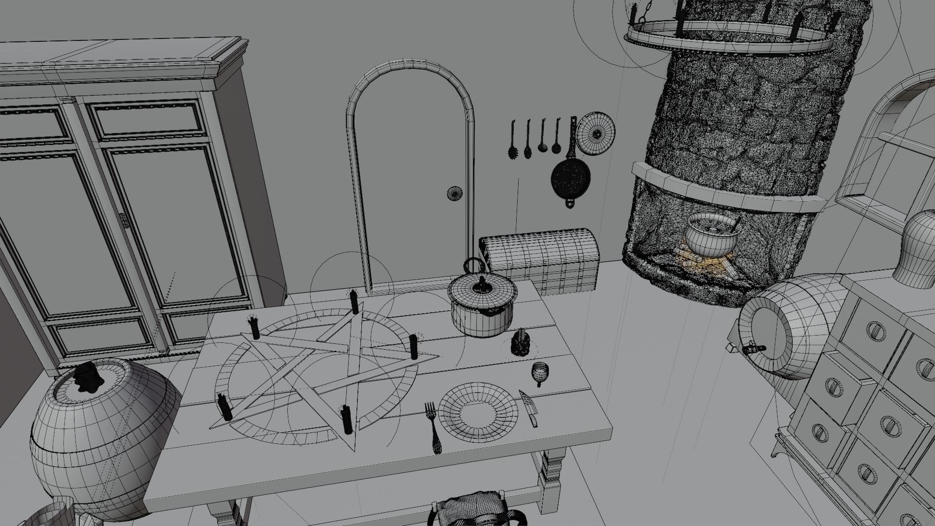 Witch house 3D model_14