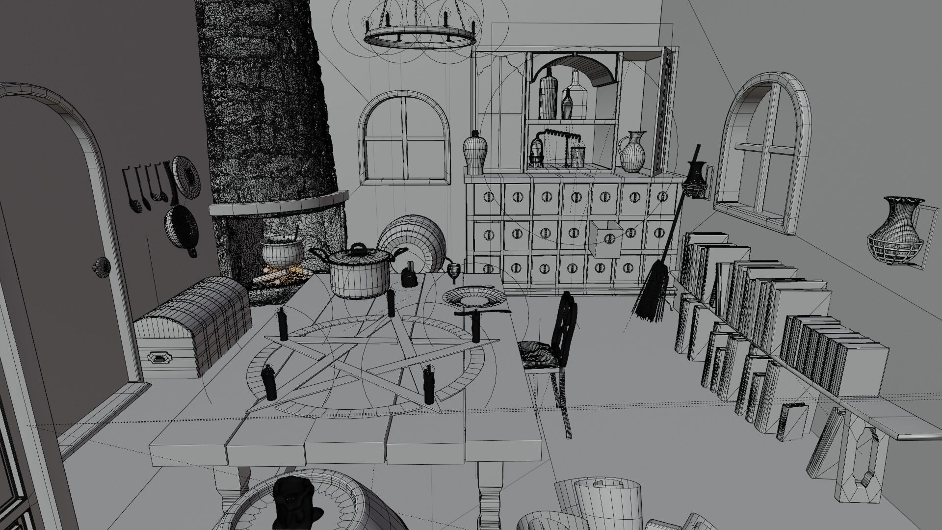 Witch house 3D model_12