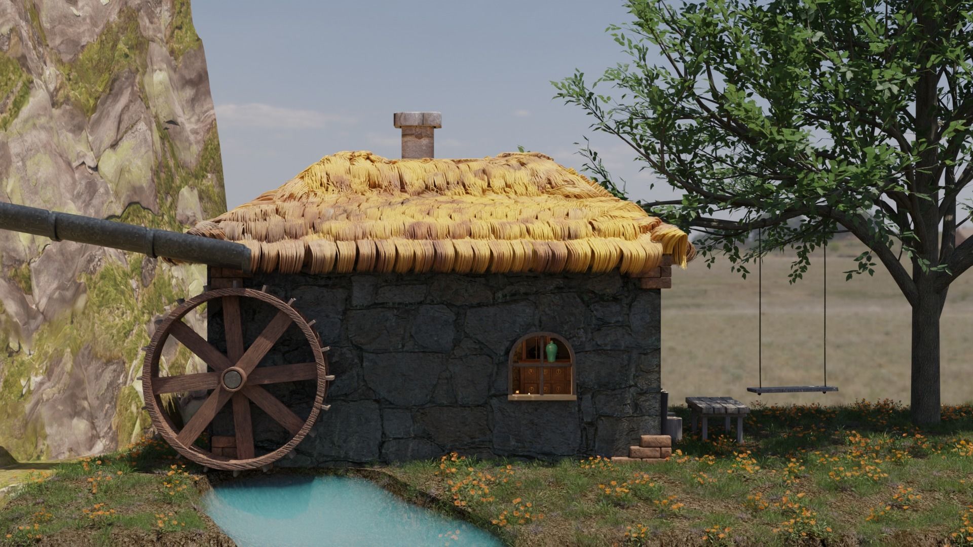 Witch house 3D model_6