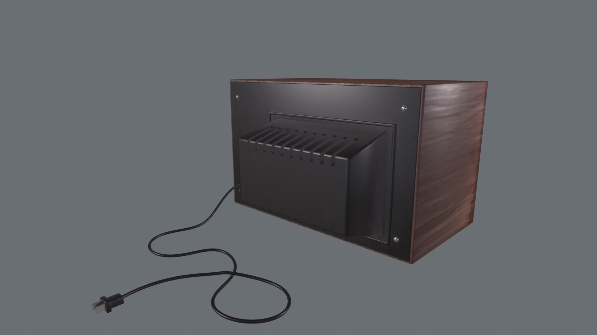 Television retro 3D Model Low-poly 3D model_2