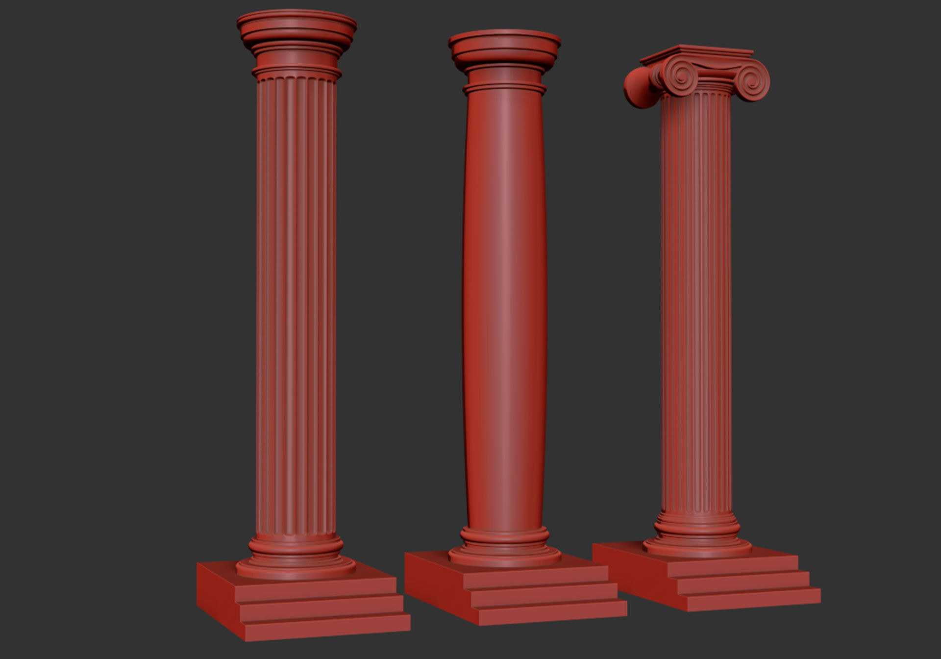 Antique Column 3D model_5