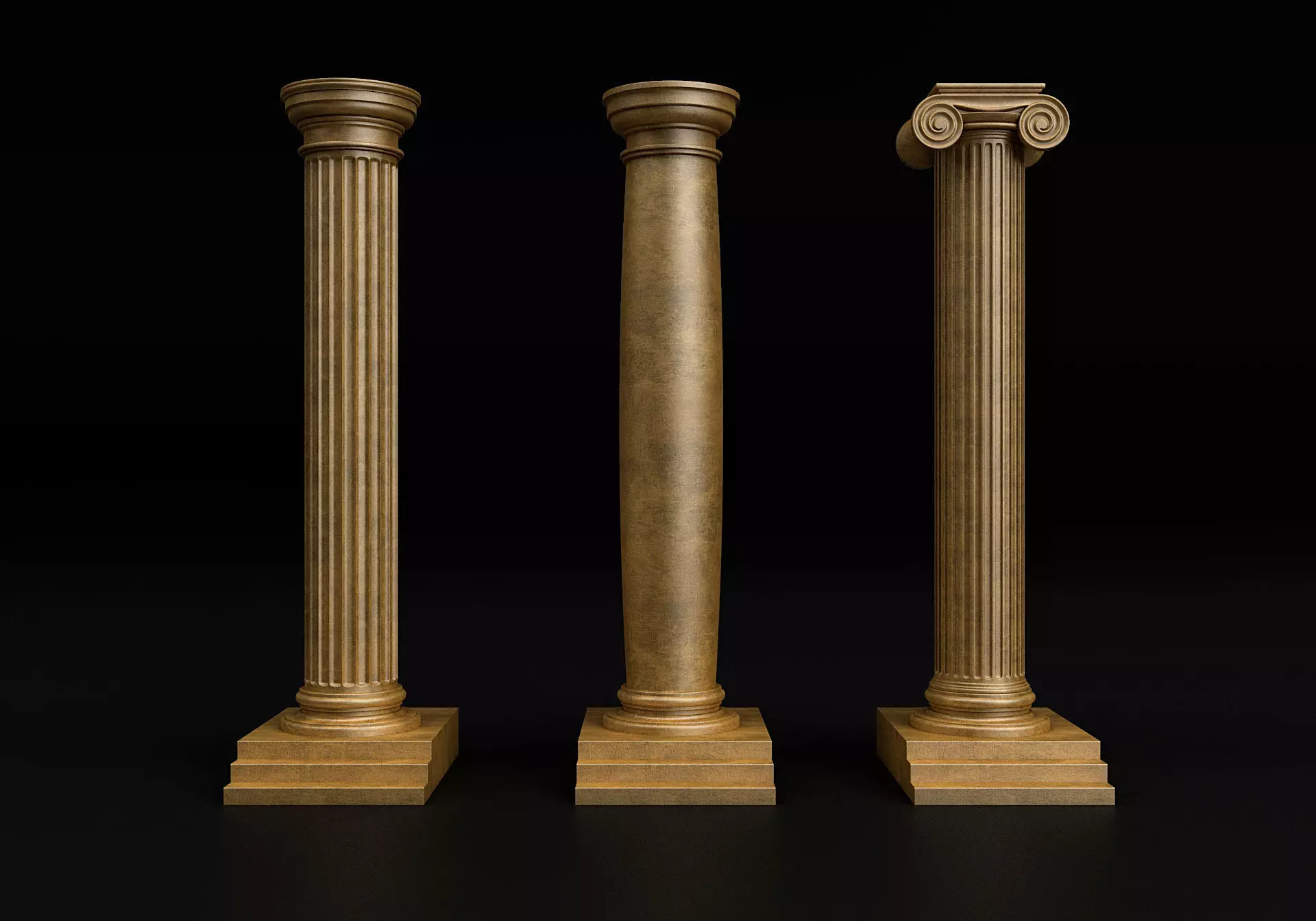 Antique Column 3D model_0