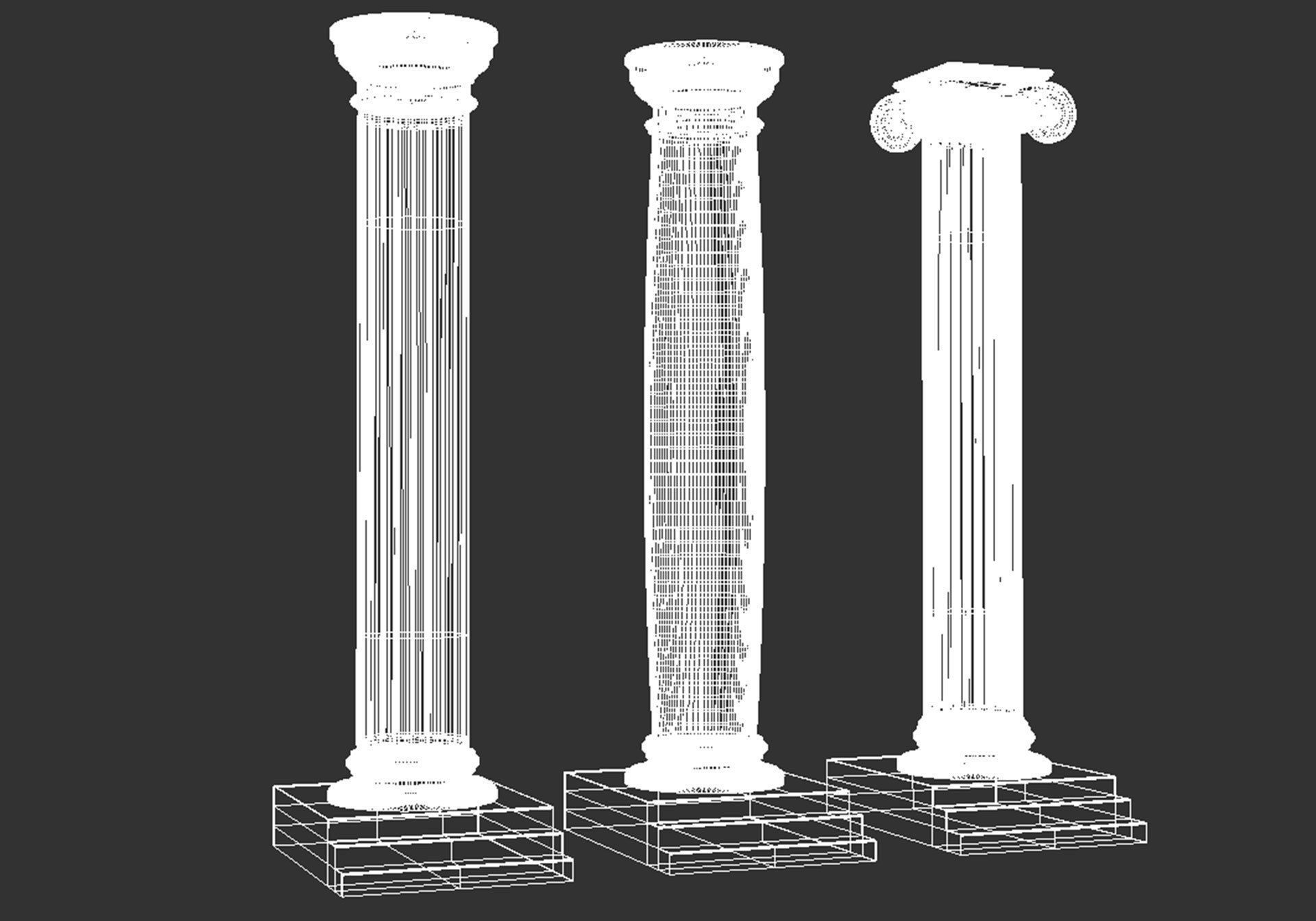 Antique Column 3D model_11