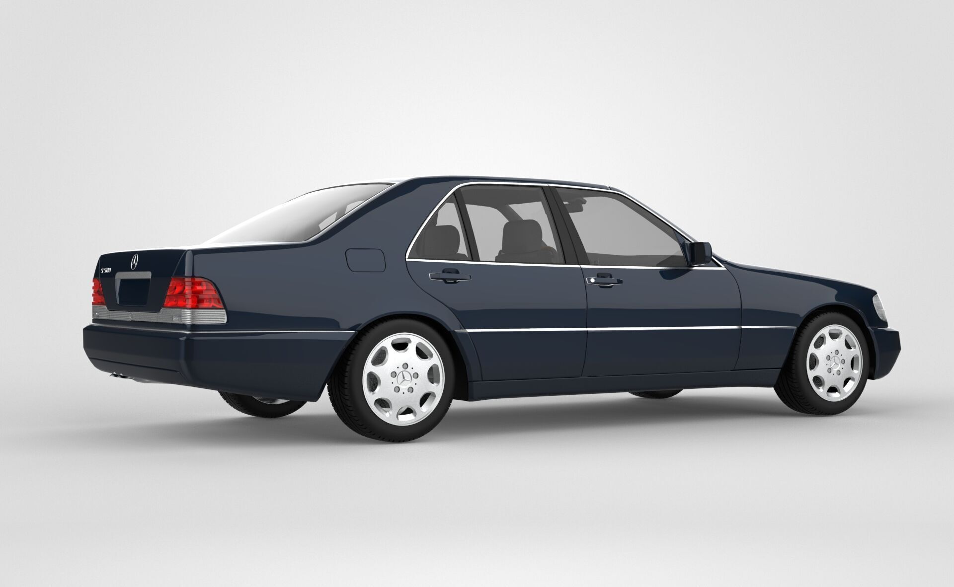 Mercedes Benz S Class - W140 3D model_6