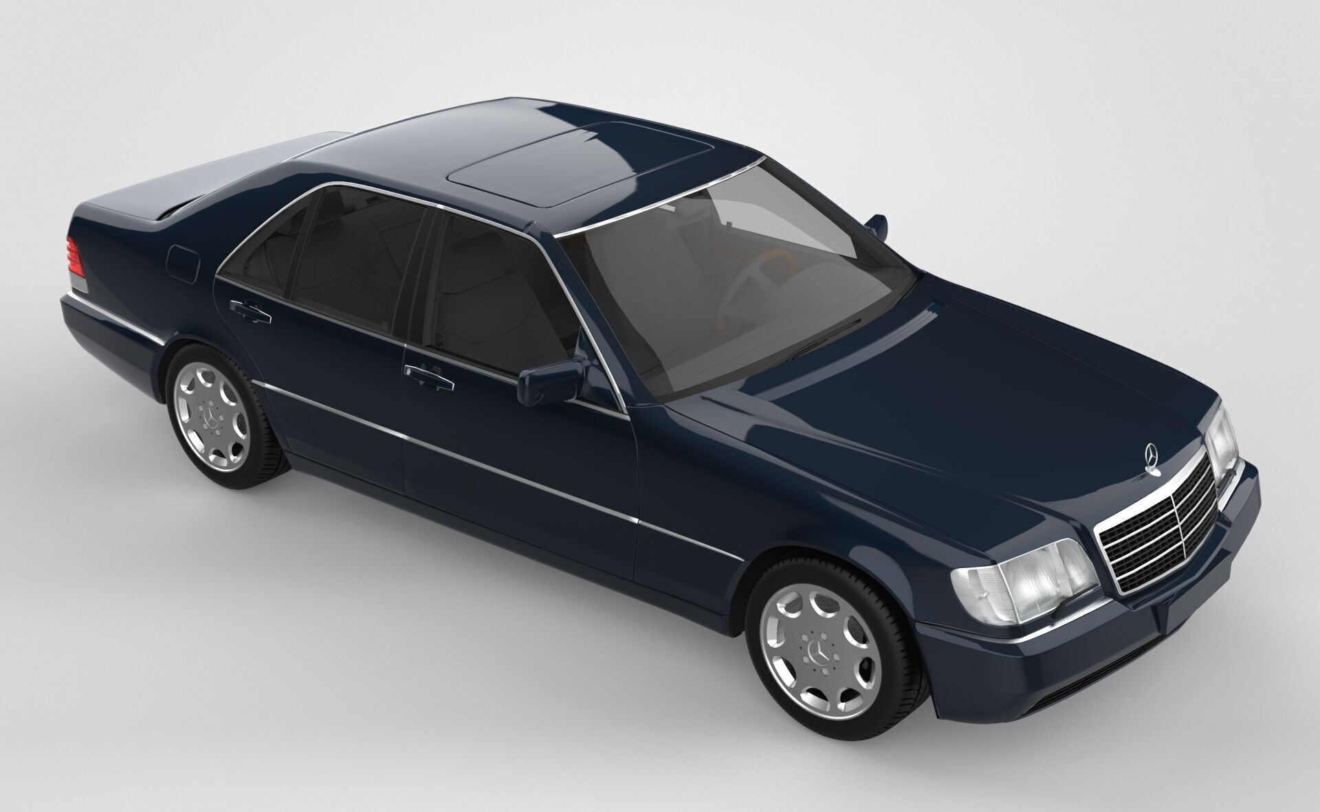 Mercedes Benz S Class - W140 3D model_8