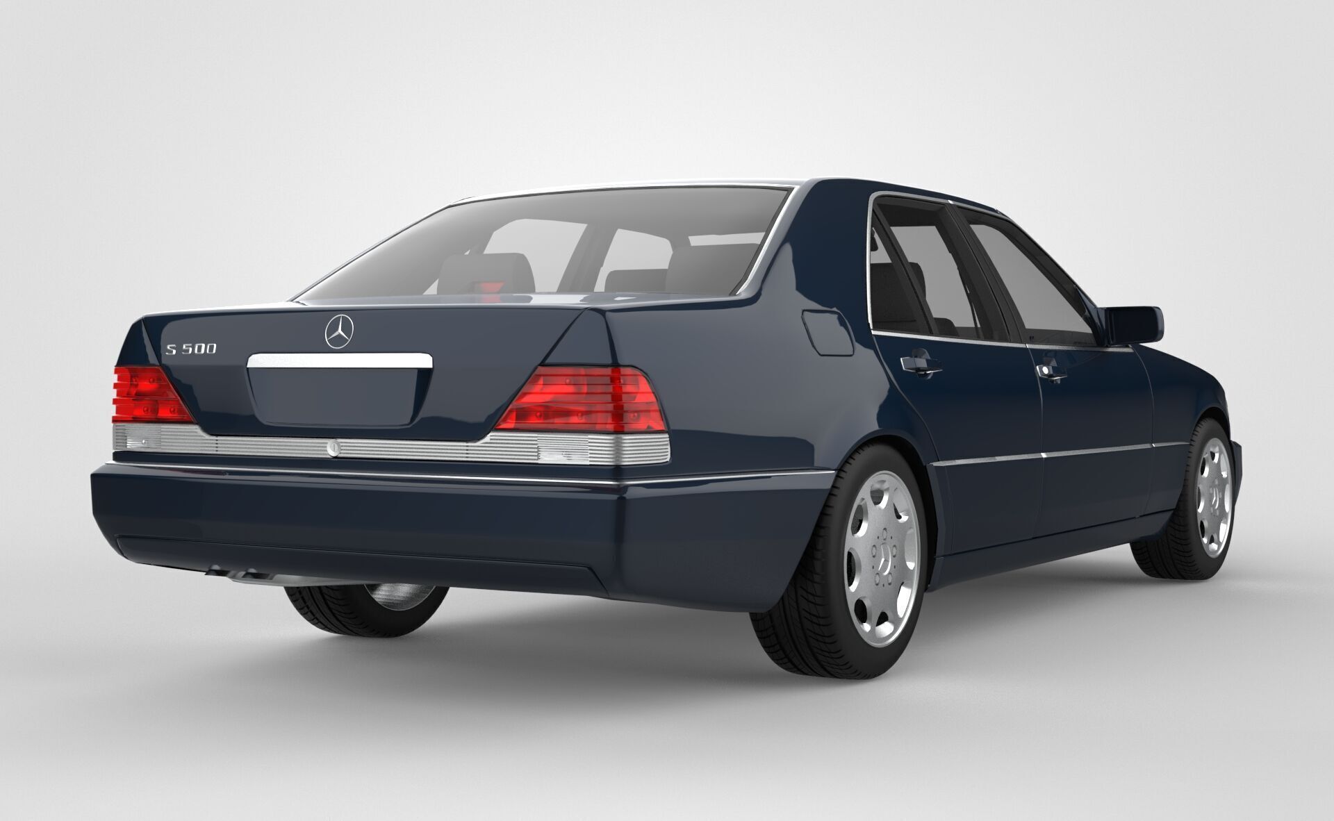 Mercedes Benz S Class - W140 3D model_5