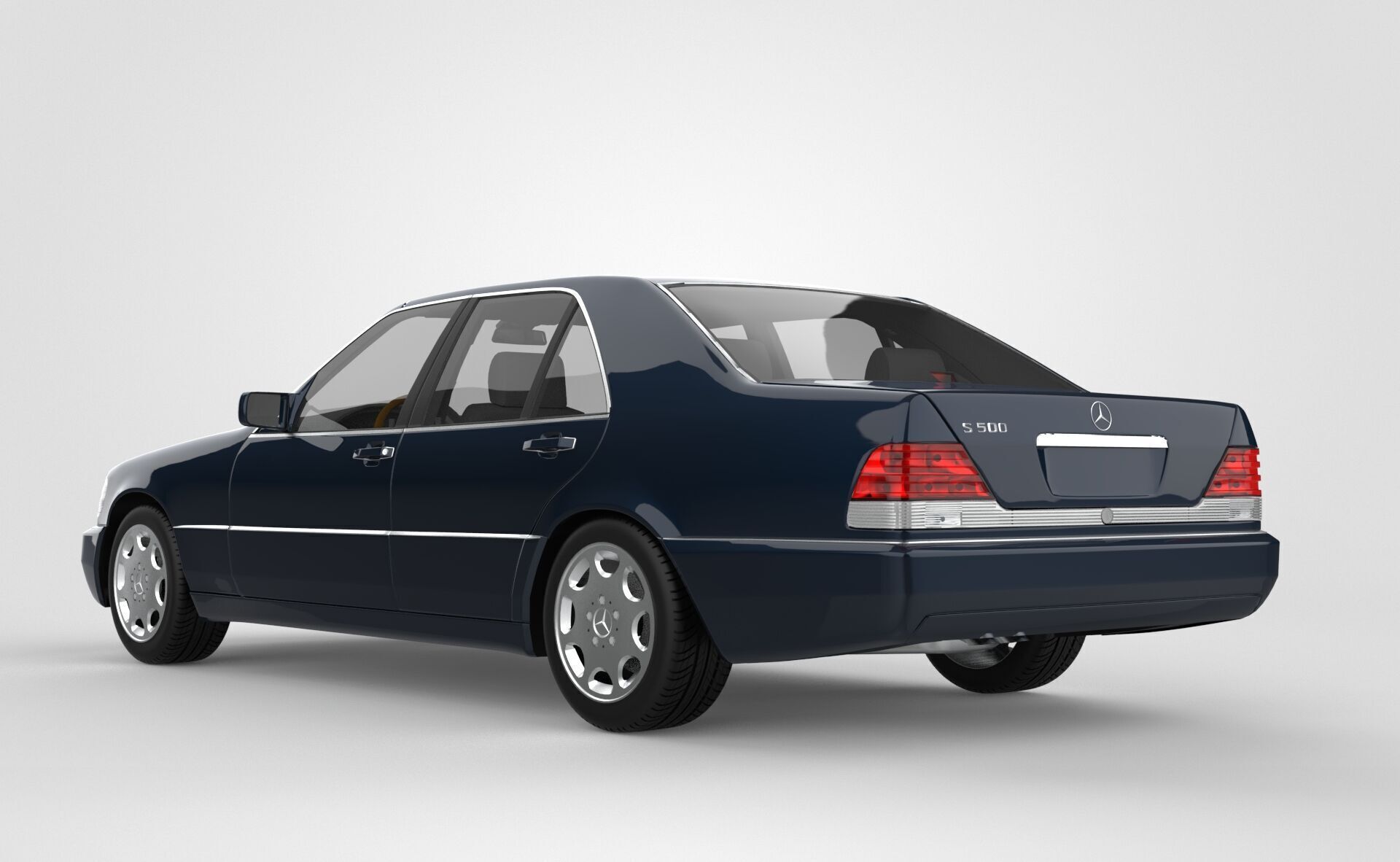 Mercedes Benz S Class - W140 3D model_3