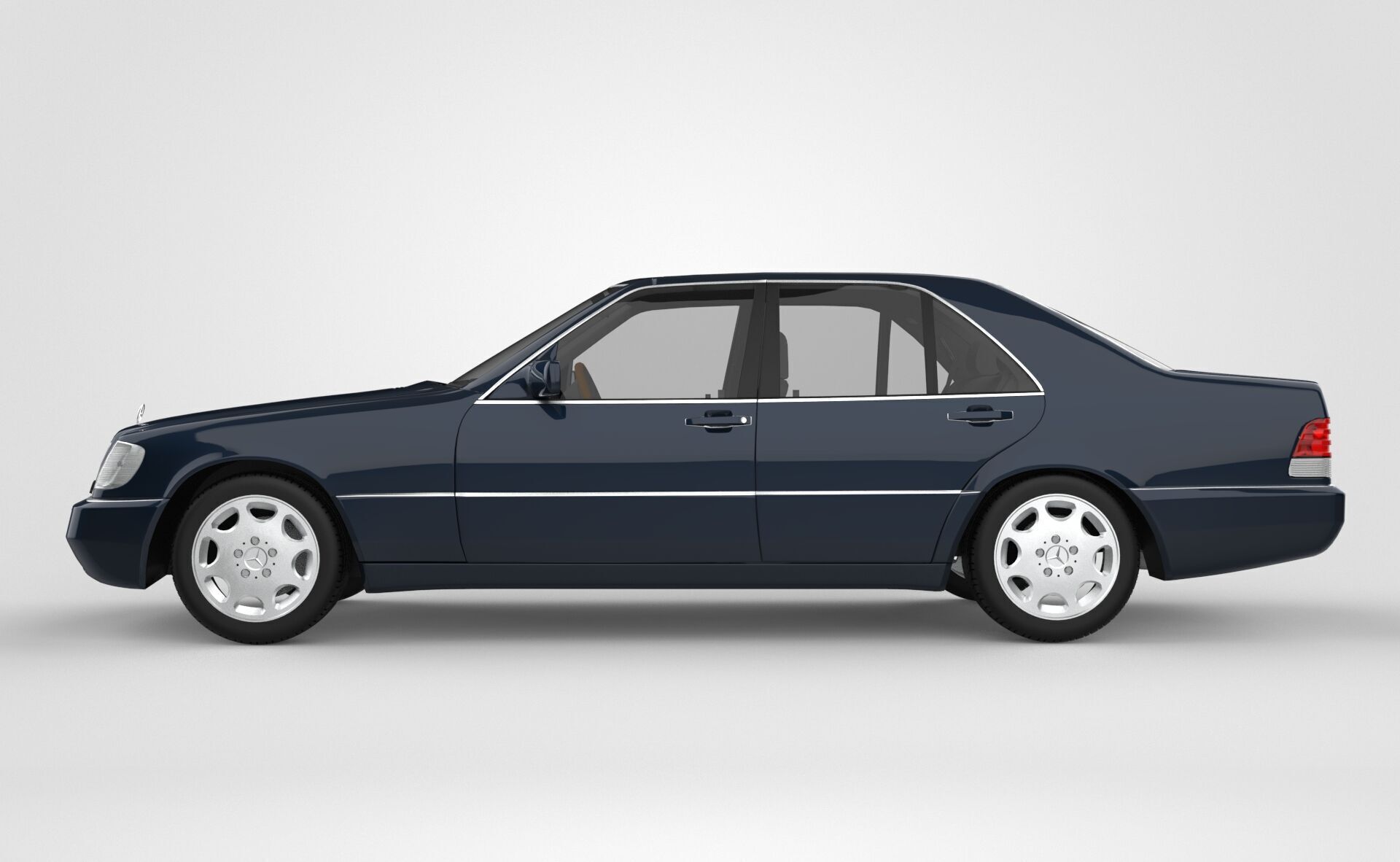 Mercedes Benz S Class - W140 3D model_1