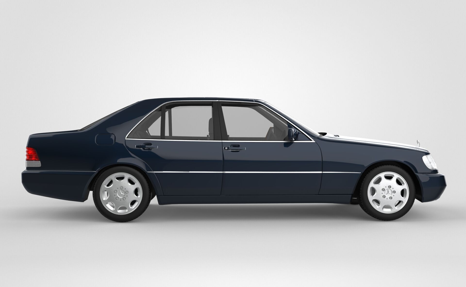 Mercedes Benz S Class - W140 3D model_7