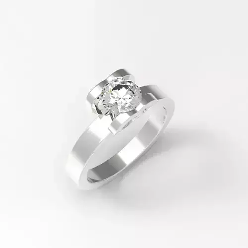 P - 0003 diamond engagement ring gold