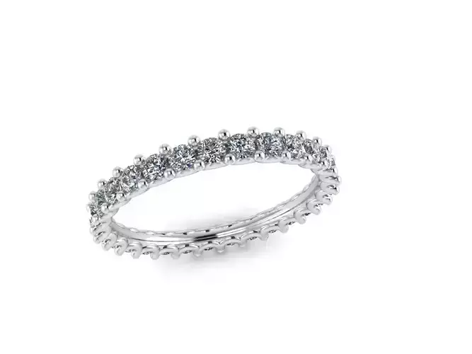 U setting eternity ring