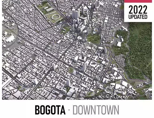 Bogota Low-poly 3D model