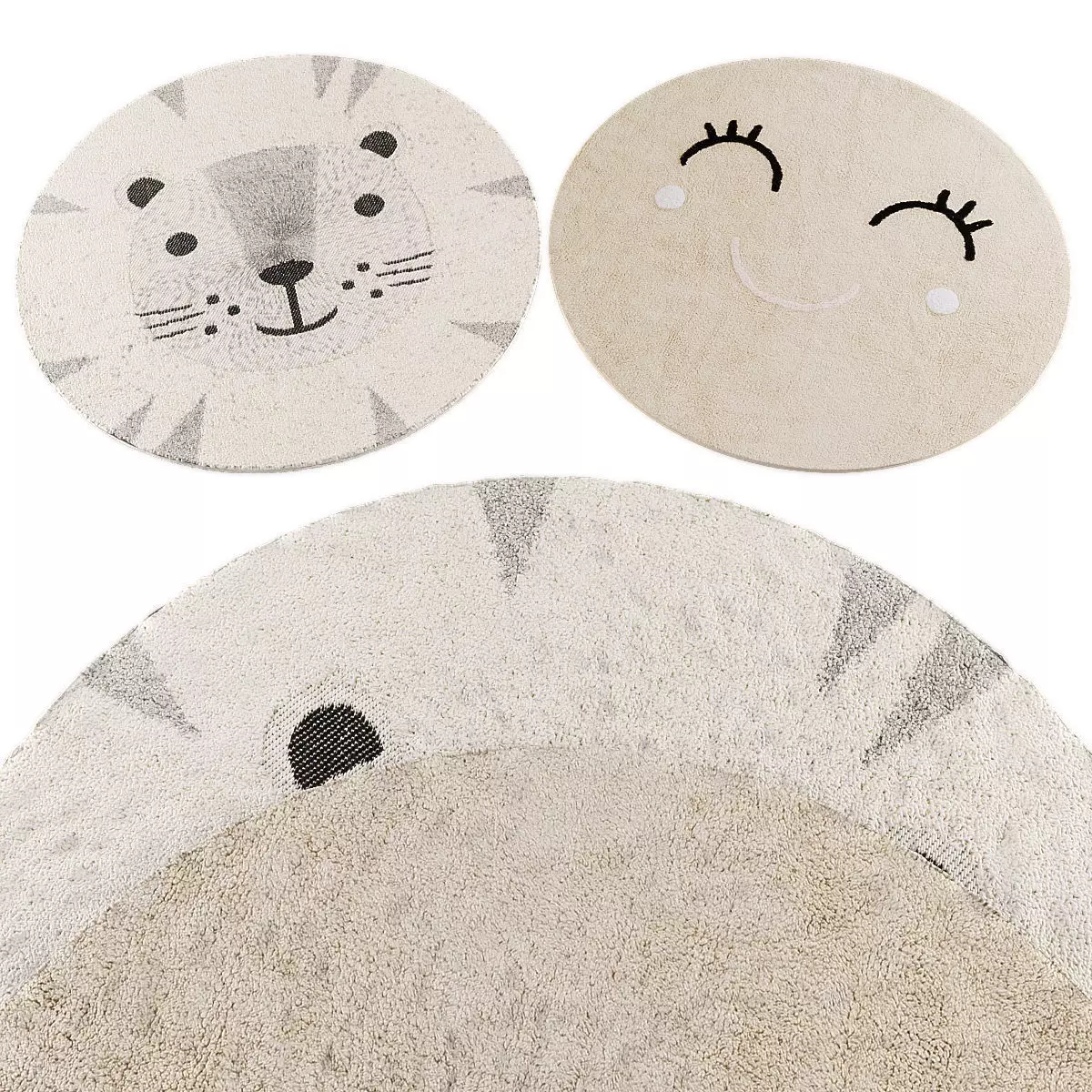 Rugs collection 389 Low-poly 3D model_0