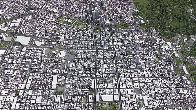 Bogota Low-poly 3D model 3