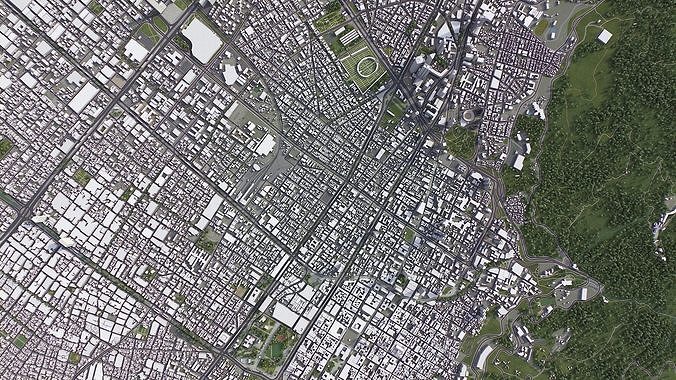 Bogota Low-poly 3D model 4