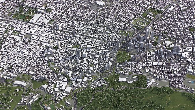 Bogota Low-poly 3D model 5