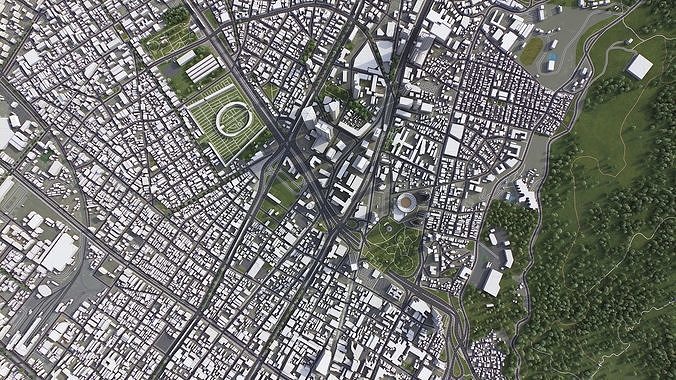 Bogota Low-poly 3D model 6