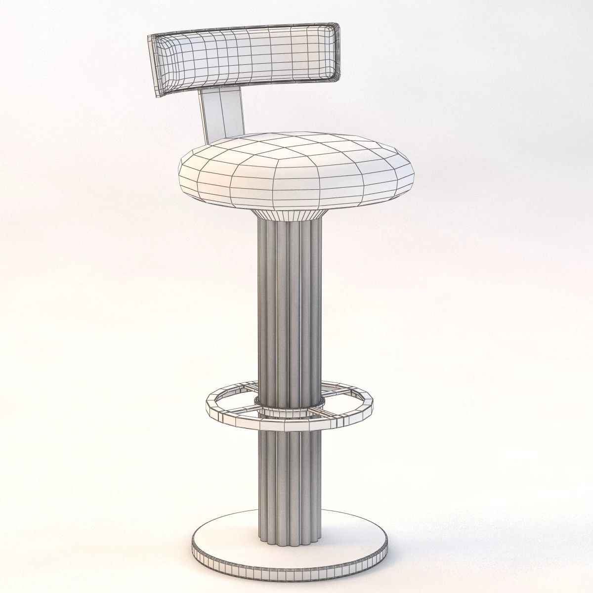 Design Leisure Barstool 3D model_8