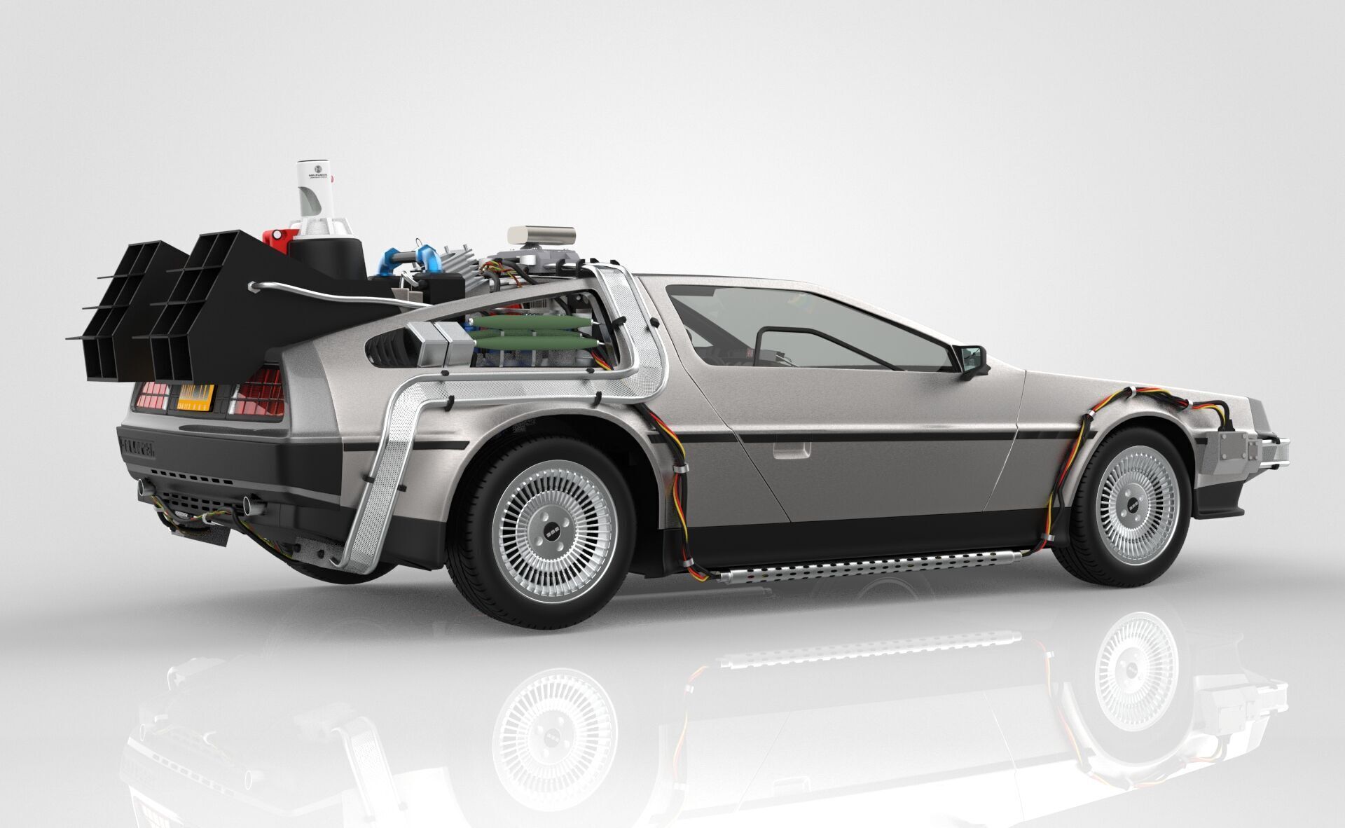 Delorean Time Machine Episode 2 3D model_7