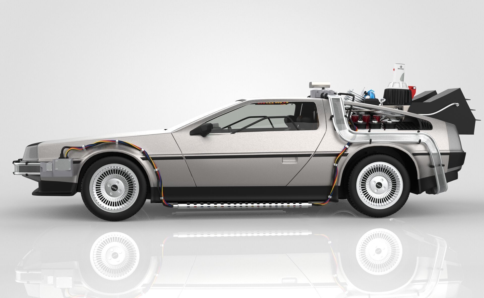 Delorean Time Machine Episode 2 3D model_5