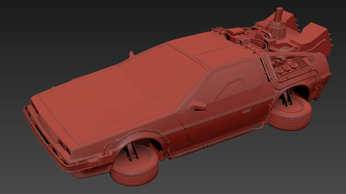 Delorean Time Machine Episode 2 3D model_13