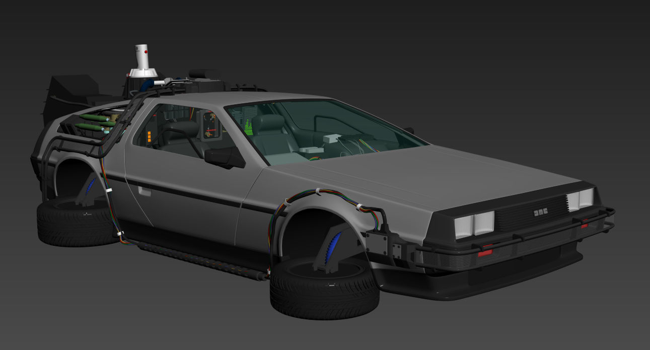 Delorean Time Machine Episode 2 3D model_16
