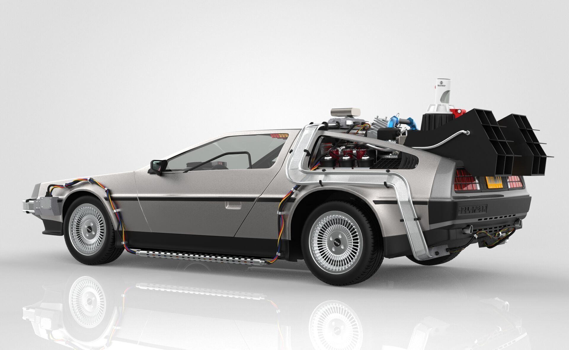 Delorean Time Machine Episode 2 3D model_2