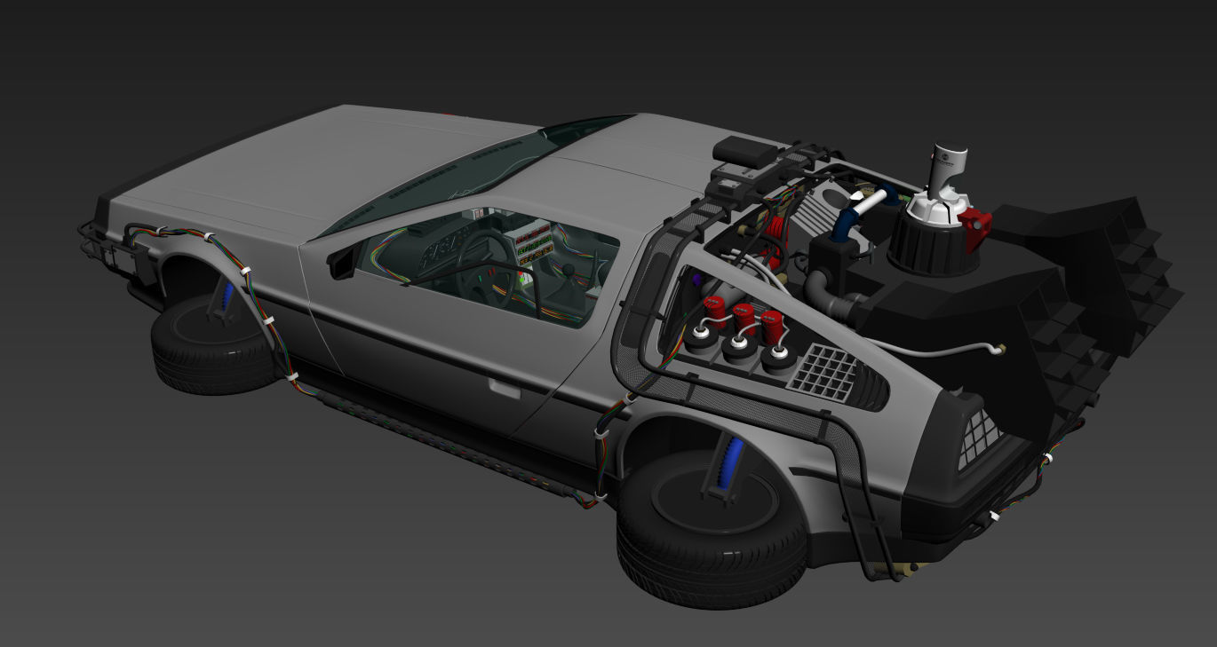Delorean Time Machine Episode 2 3D model_17
