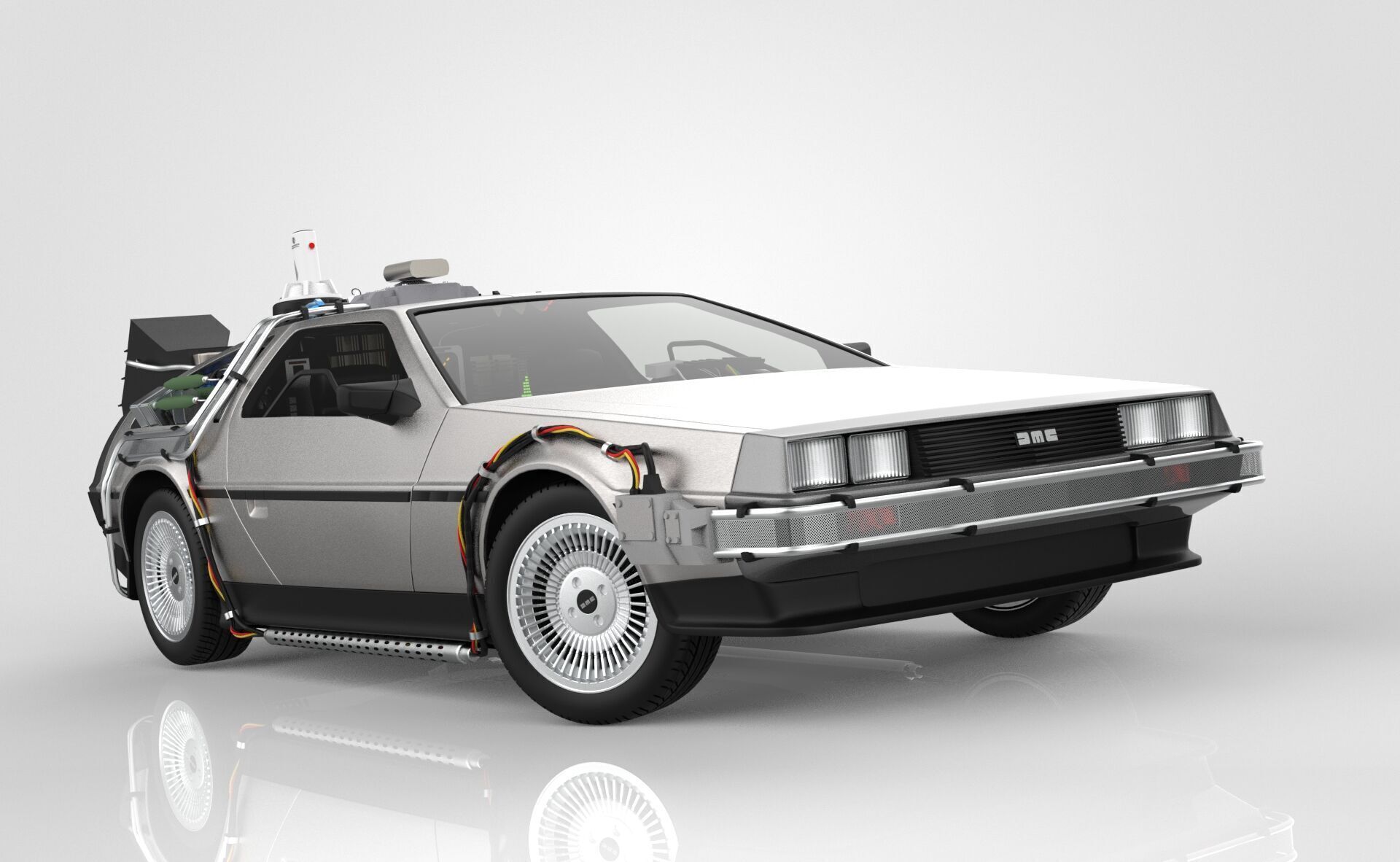 Delorean Time Machine Episode 2 3D model_11