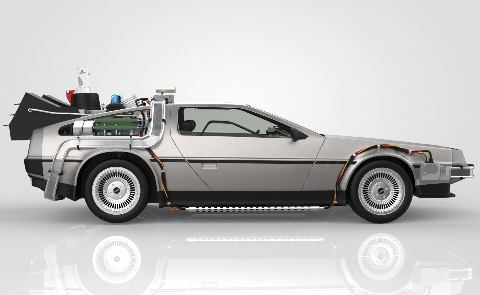 Delorean Time Machine Episode 2 3D model_9