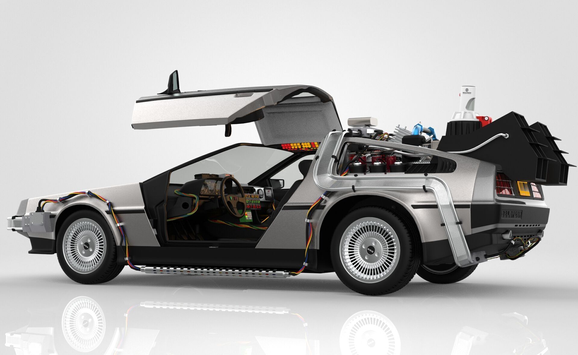 Delorean Time Machine Episode 2 3D model_6