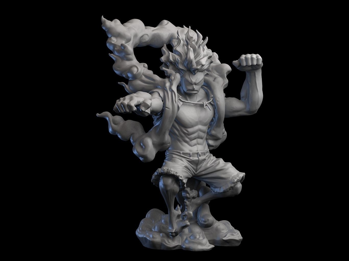 Luffy Snakeman  GEAR 4 HQ  3D print model_1