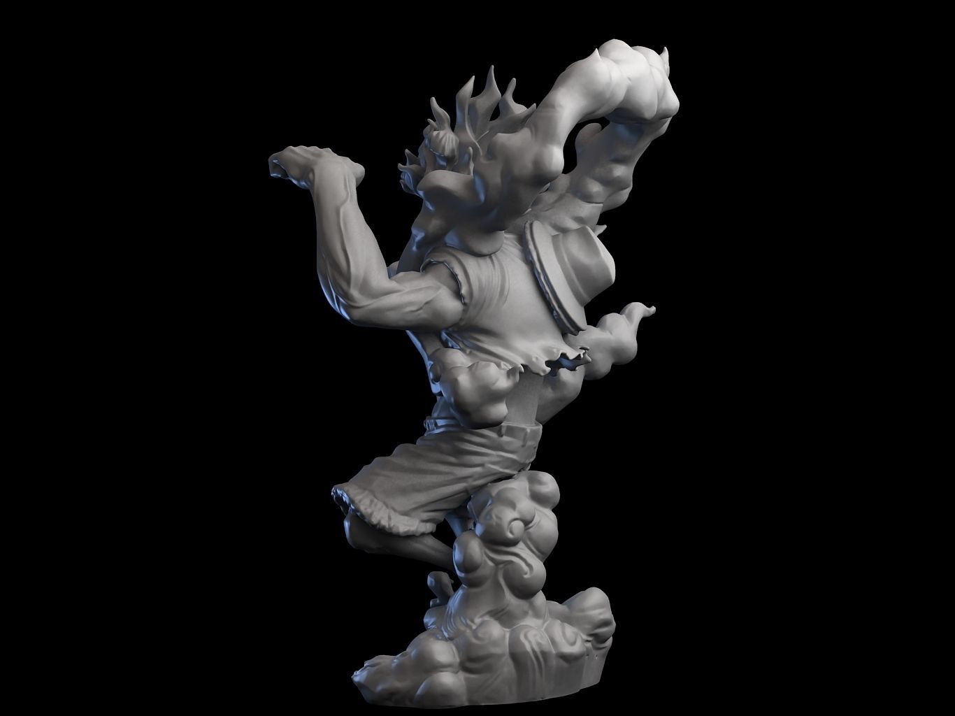 Luffy Snakeman  GEAR 4 HQ  3D print model_4